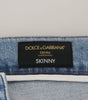 Dolce & Gabbana Blue Wash Slim Fit Cotton Denim Jeans