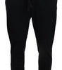 Dolce & Gabbana Black Mens Sport Wool Sweatpants Pants