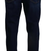 Dolce & Gabbana Dark Blue Cotton Denim SKINNY Jeans