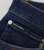 Dolce & Gabbana Dark Blue Cotton Denim SKINNY Jeans