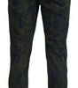 Dolce & Gabbana Blue Green Skinny Cotton Denim Jeans