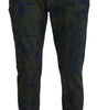 Dolce & Gabbana Blue Green Skinny Cotton Denim Jeans