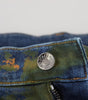 Dolce & Gabbana Blue Green Skinny Cotton Denim Jeans