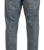 Dolce & Gabbana Blue Wash Slim Fit Cotton Denim Jeans