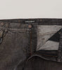 Dolce & Gabbana Gray Green Denim Regular Fit Jeans