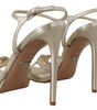 Prada Elegant Gold Stiletto Heel Sandals