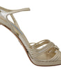 Prada Elegant Gold Stiletto Heel Sandals