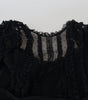 Dolce & Gabbana Black Lace Trim A-line Mini Nylon Dress