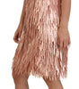 Dolce & Gabbana Pink Tinsel Sleeveless Shift A-line Dress