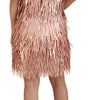 Dolce & Gabbana Pink Tinsel Sleeveless Shift A-line Dress