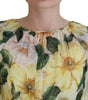 Dolce & Gabbana Multicolor Silk Floral Print Long Maxi Dress