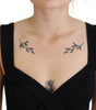 Dolce & Gabbana Black Viscose Bodycon Sheath Midi Dress