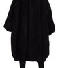 Dolce & Gabbana Black Cashmere Blend Faux Fur Coat Jacket