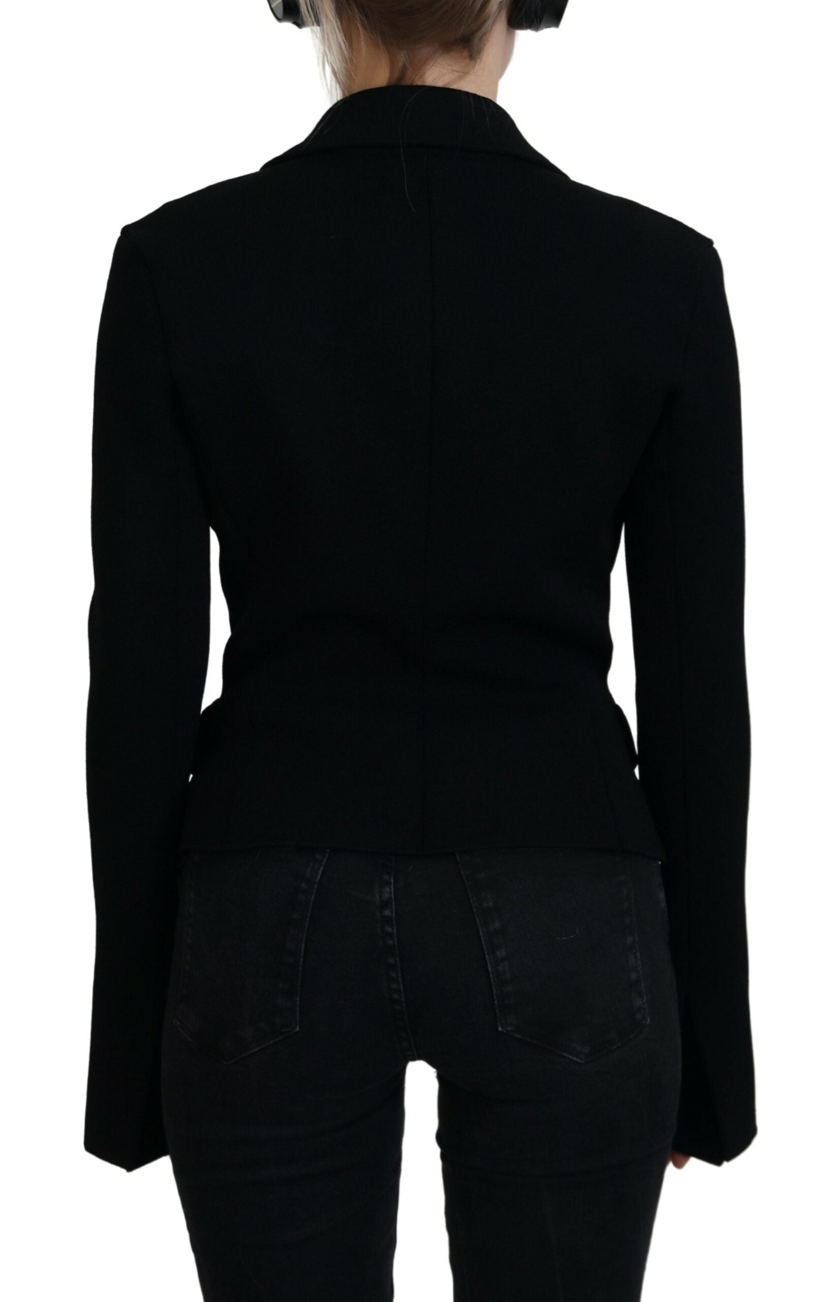 Dolce &amp; Gabbana Élégante veste noire à manches longues