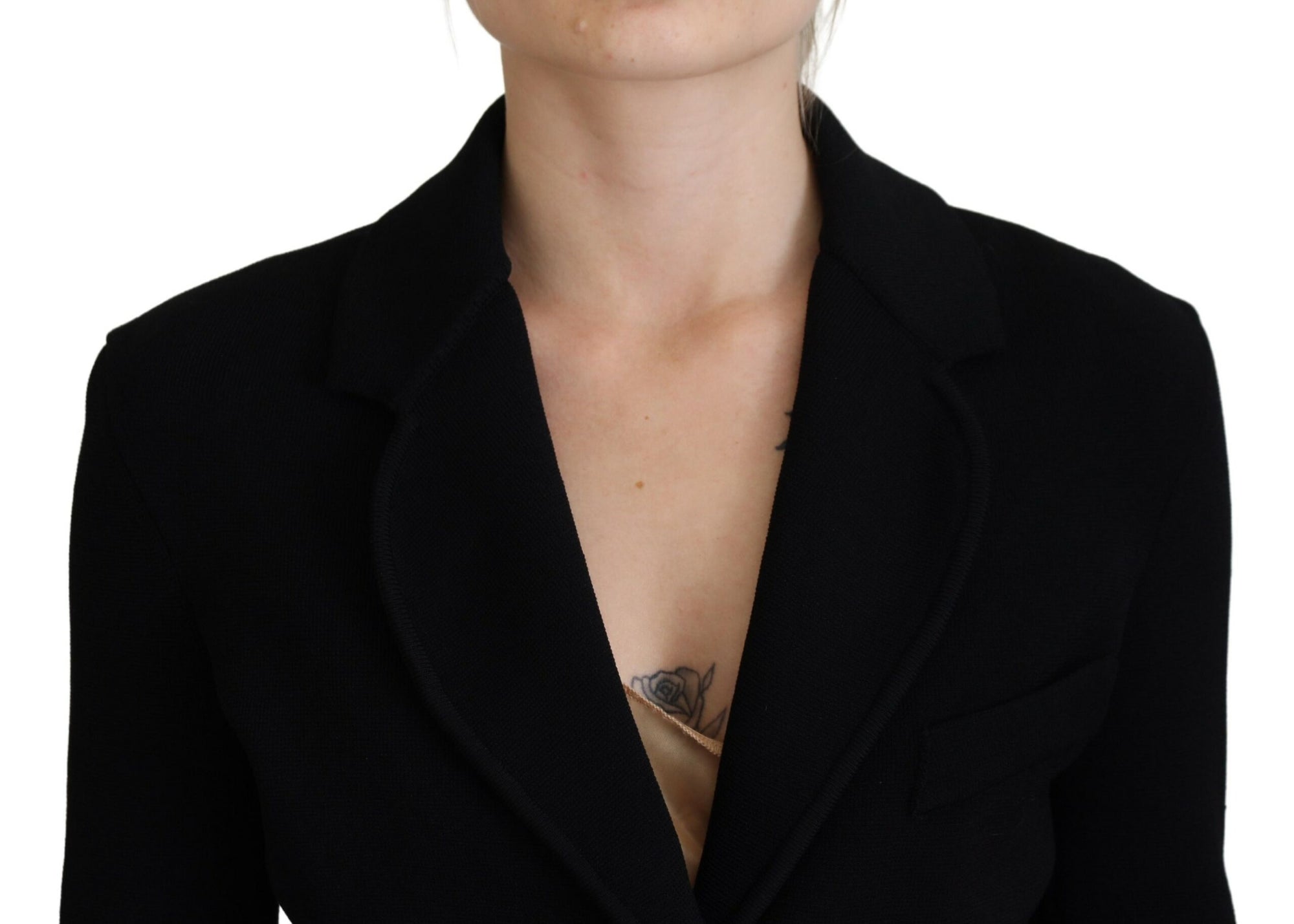 Dolce &amp; Gabbana Élégante veste noire à manches longues