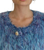 Dolce & Gabbana Multicolor Polyester Fringes Coat Jacket