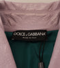 Dolce & Gabbana Purple Cotton Button Down Cropped Jacket