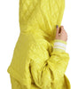 Dolce & Gabbana Yellow Nylon Quilted Hooded Pullover Jacket