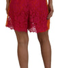 Short taille haute élégant en dentelle bicolore Dolce &amp; Gabbana