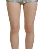 Short taille haute argenté Dolce & Gabbana Elevated Elegance