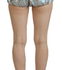 Short taille haute argenté Dolce & Gabbana Elevated Elegance