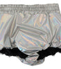 Short taille haute argenté Dolce & Gabbana Elevated Elegance