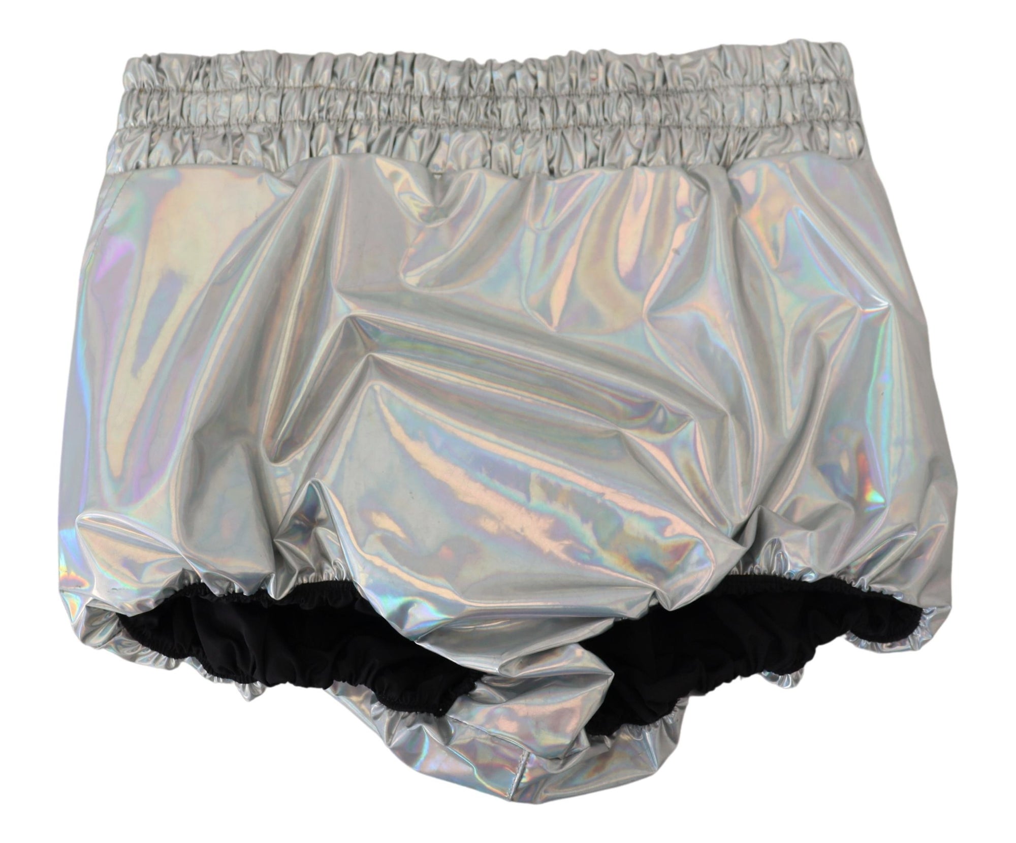 Short taille haute argenté Dolce & Gabbana Elevated Elegance