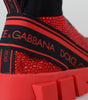 Baskets à enfiler Sorrento rouges exquises de Dolce &amp; Gabbana