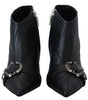Dolce & Gabbana Elegant Black Quilted Leather Booties