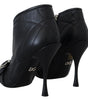 Dolce & Gabbana Elegant Black Quilted Leather Booties