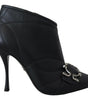 Dolce & Gabbana Elegant Black Quilted Leather Booties