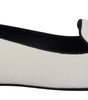 Dolce & Gabbana White Velvet Slip Ons Loafers Flats Shoes