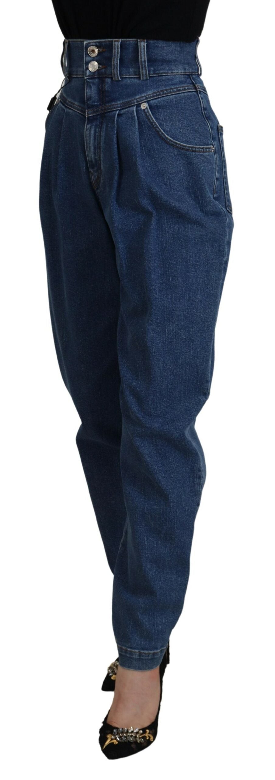 Dolce &amp; Gabbana Elegant High Waist Blue Jeans