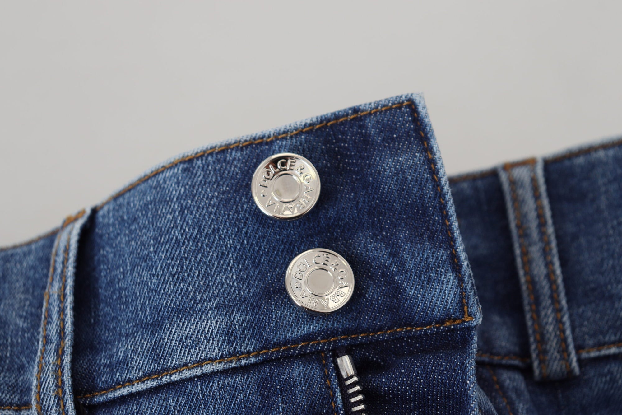 Dolce &amp; Gabbana Elegant High Waist Blue Jeans