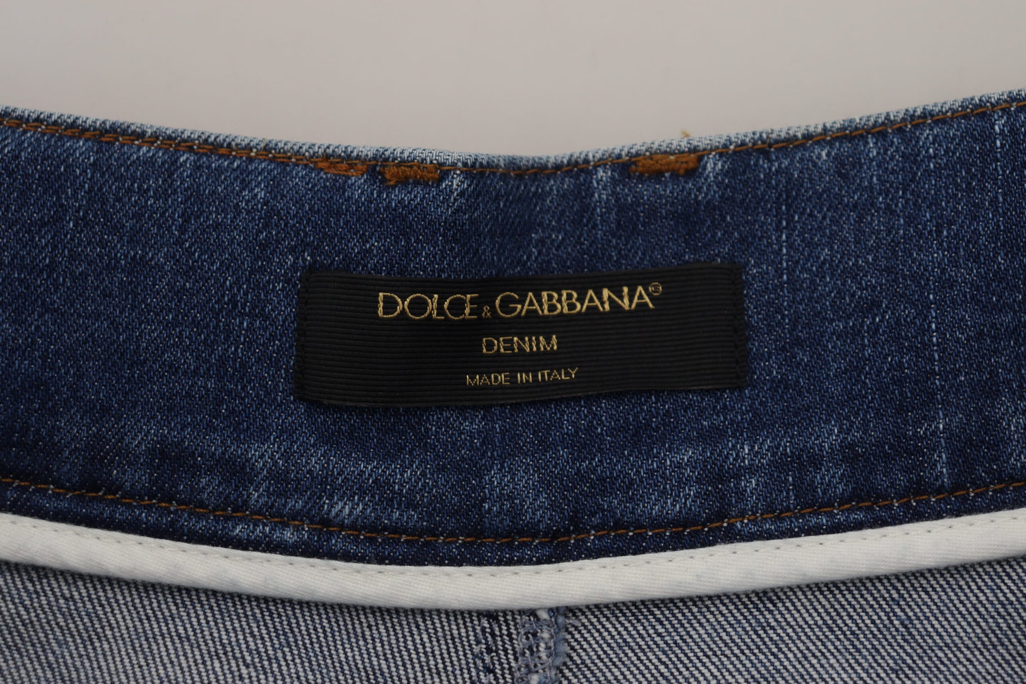 Dolce &amp; Gabbana Elegant High Waist Blue Jeans