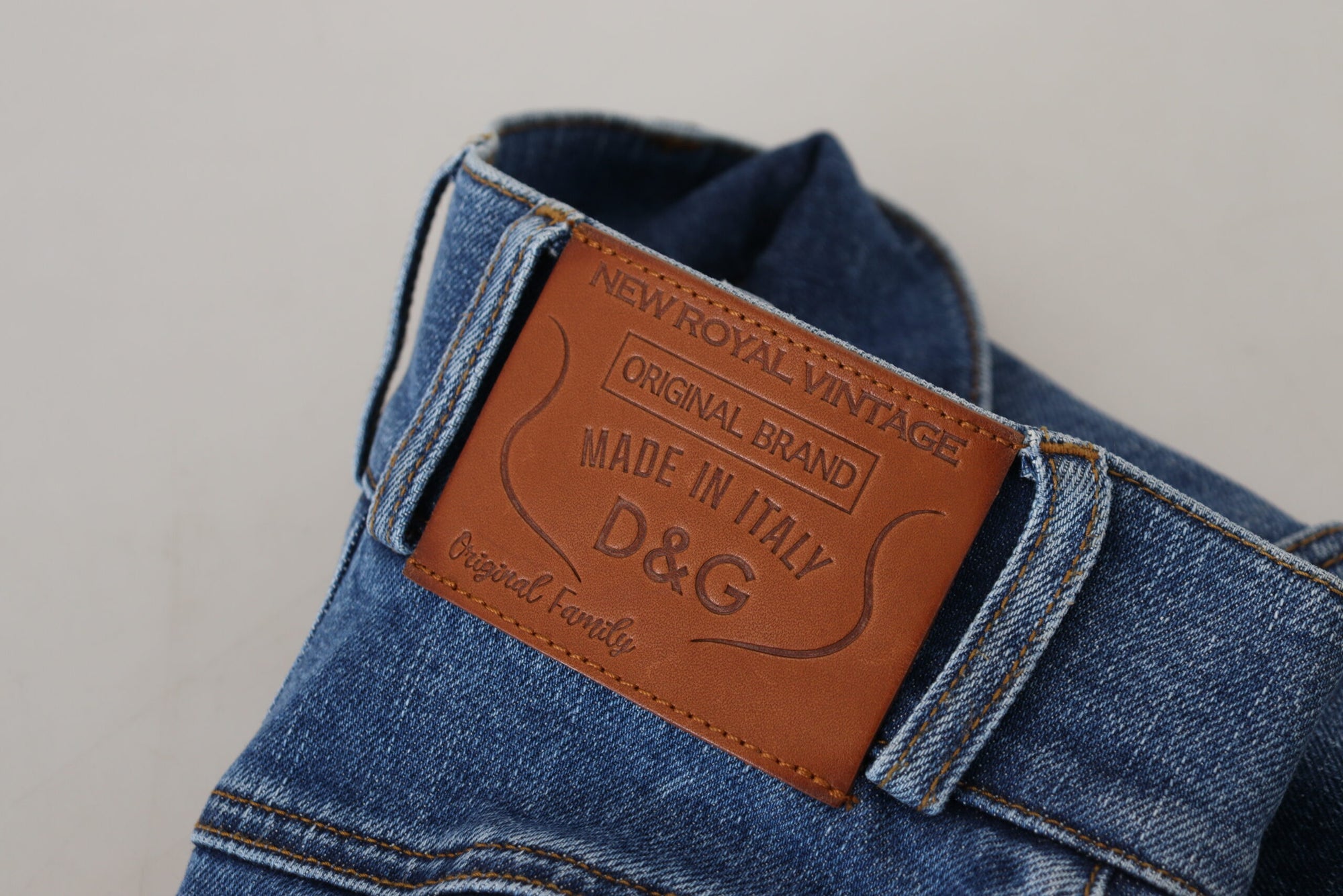 Dolce &amp; Gabbana Elegant High Waist Blue Jeans