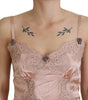 Dolce & Gabbana Elegant Pink Silk Lingerie Top