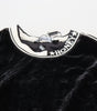 Dolce & Gabbana Black Velvet Crewneck Pullover Sweater