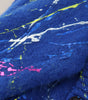 Dolce & Gabbana Blue Color Splash Mohair Cardigan  Sweater