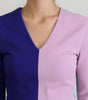 Dolce & Gabbana Multicolor V-neck Viscose Long Sleeves Sweater