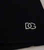 Dolce & Gabbana Black Wool Knitted Tie Up Slim Fit Sweater