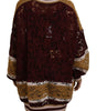 Dolce & Gabbana Multicolor Lace V-neck Pullover Sweater