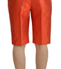 Dolce &amp; Gabbana Elegant Silk High-Waist Cropped Pants