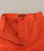 Dolce &amp; Gabbana Elegant Silk High-Waist Cropped Pants