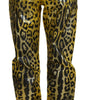 Dolce &amp; Gabbana Chic High Waist Straight Jeans in Vibrant Yellow