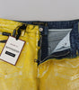 Dolce &amp; Gabbana Chic High Waist Straight Jeans in Vibrant Yellow
