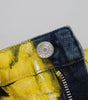 Dolce &amp; Gabbana Chic High Waist Straight Jeans in Vibrant Yellow