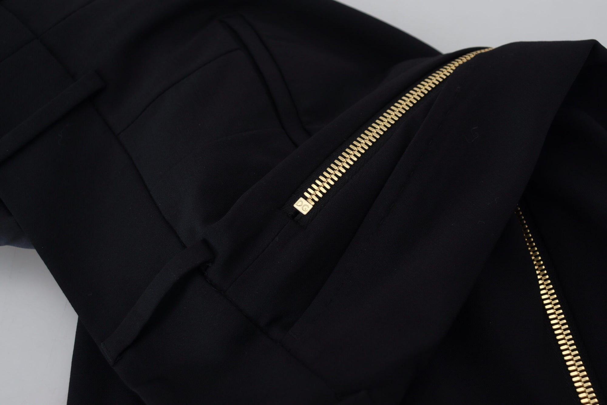 Dolce &amp; Gabbana Elegant High Waist Tapered Wool Pants