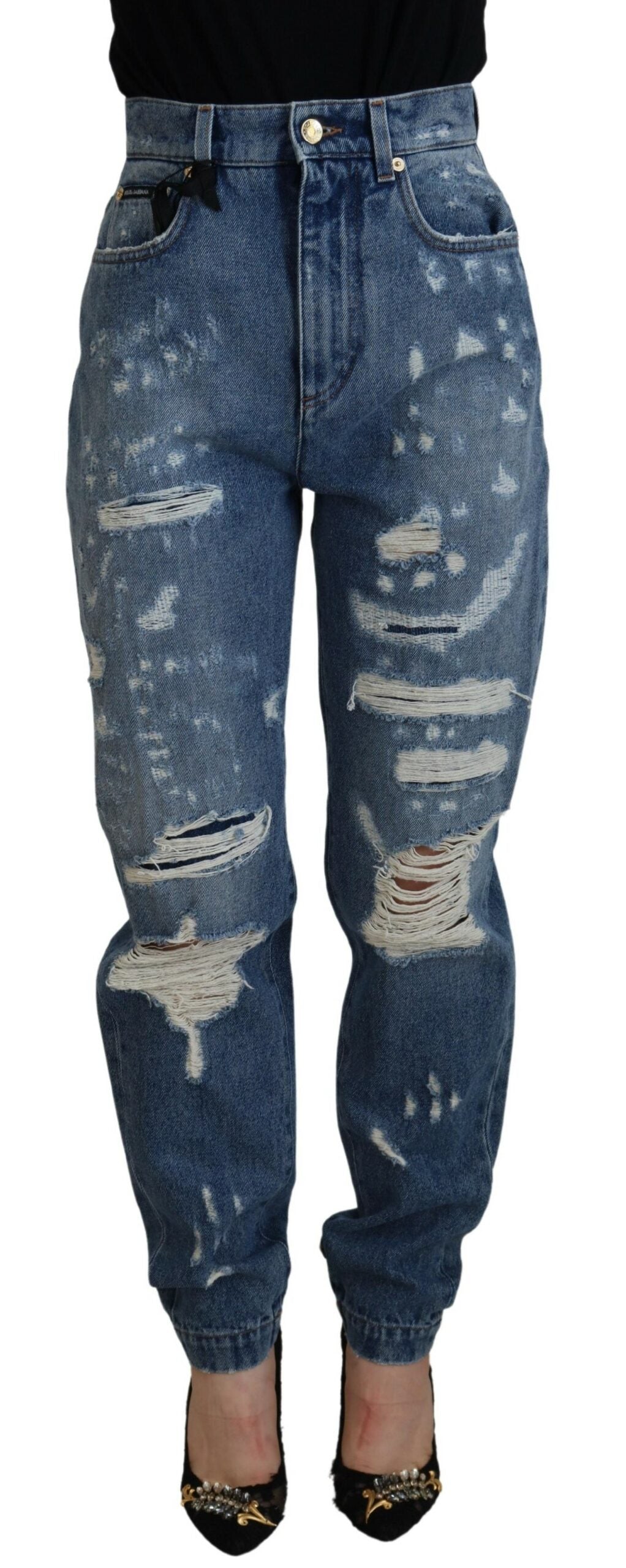 Dolce &amp; Gabbana Elegant High Waist Skinny Jeans