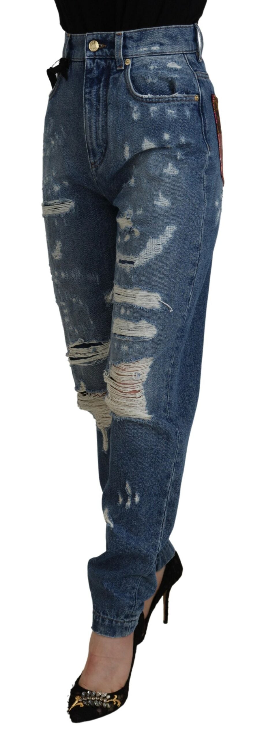 Dolce &amp; Gabbana Elegant High Waist Skinny Jeans